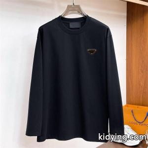 プラダ スーパーコピー スーパーコピー 長袖Tシャツ エレガント ミニマル シンプル ホワイト 優良 prada スーパーコピーkidying26u8L11b