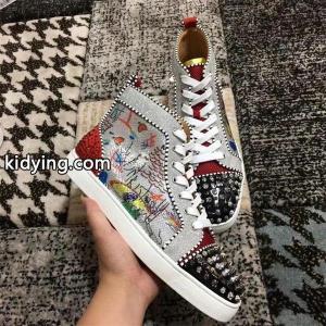 クリスチャンルブタン コピー 偽物 ハイカット スニーカー グラマラス パンク スタッズ カラー CHRISTIAN louboutin コピーkidying26bua05b