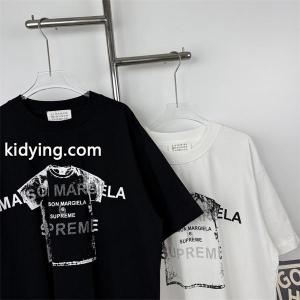 人気新作Maison Margielaメゾン マルジェラTシャツコピーストリート風 ブラック/ホワイト ユニセックスkidying26bW5Tjq