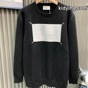 マルジェラ コピー ニット セーター パッチデザイン モード シンプル ブラック Maison Margielakidying26G9TzKj