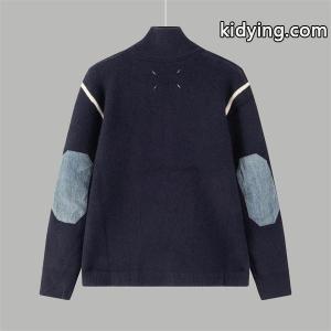 Maison Margiela スーパーコピー ハーフジップ ニット エルボーパッチ メゾンマルジェラkidying26GbSDOr
