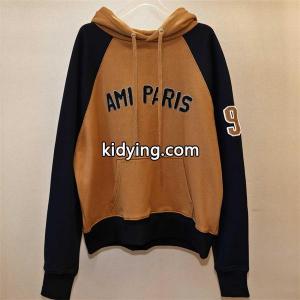 AMI PARIS 偽物 スタイリッシュ 人気 パーカー バイカラー フード付き スウェット アミパリスkidying26GDGH9b