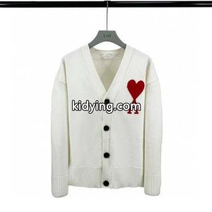 AMI PARIS  スーパーコピー 上品 優良 カーディガン レッドハート ロゴ ニット アミパリスkidying26KviS1f