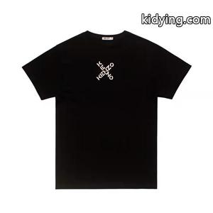 KENZO リトルX 半袖Tシャツ 偽物ケンゾー クロスロゴ 2色展開 シンプルのストリートウェア 夏に欠けない一品kidying26DWbuCy