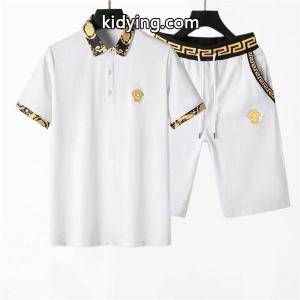 最新コレクションversace コピーヴェルサーチ コピーTシャツコピーショートパンツ上下セット爆買い新作カジュアルセットアップkidying26DuOXja