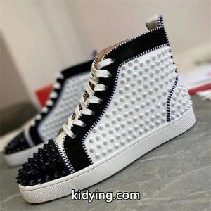 Christian louboutin ブランド コピー コピー モノトーン クラシック スタッズ ハイカットスニーカー クリスチャンルブタン ブランド コピーkidying26X51z8f