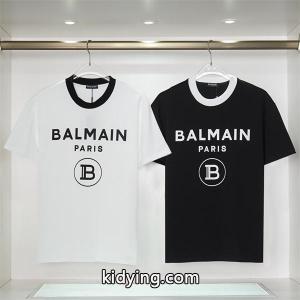 バルマン コピーｔシャツコピー balmain コピーロゴ カジュアルトップスの大定番「Ｔシャツ」kidying26rC8HPr