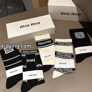 miumiu ブランド コピー新作ミュウミュウ ブランド コピー 靴下コピー  オシャレ通気性抜群５点セットkidying26jGf4zm