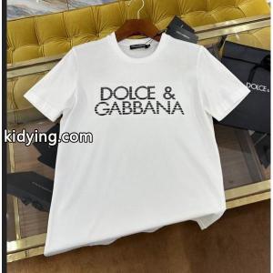 ドルチェ&ガッバーナ コピーブランド コピーDolce&Gabba限定セール高品質カジュアル感満点メンズTシャツライトピンク黒白kidying264r0j0j