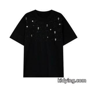 SSトレンド新品登場 クロムハーツ コピーブランド CHROME hearts コピーブランド 半袖Tシャツ 2色可選 男女兼用 夏の定番スタイルをアップ__ブランド コピー 激安(日本最大級)kidying26PX1zKz