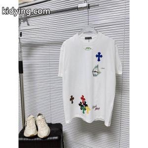 新品は継続して大人気 クロムハーツ ブランド コピー半袖Tシャツコピー春夏の人気モデル 2色可選CHROME hearts ブランド コピー__ブランド コピー 激安(日本最大級)kidying26ueyKfa