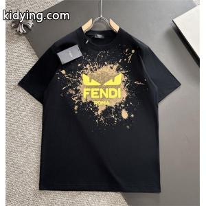 フェンディ ブランド コピー t シャツ コピーfendi ブランド コピー激安大特価品質保証薄手軽い夏場似合いＴシャツ爽やか通気性kidying26Onyuie