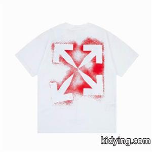 品質保証 オフホワイト コピー 通販 メンズ半袖TシャツOff-white コピープリントＴシャツ2色可選kidying26uS1fCm