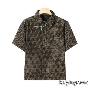 フェンディ コピー 激安ブランドコピーVIPSALE◆fendi コピー メンズ FFロゴ SS新作 半袖 カットソー シャツkidying26maeOXn