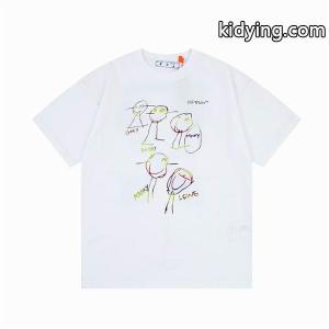 上品な雰囲気を醸し出すOff-white ブランド コピーオフホワイト ブランド コピーＴシャツコピー　クルーネック半袖Tシャツ　男女兼用ｔシャツ　ブラックＸ赤色kidying26PLvaOz