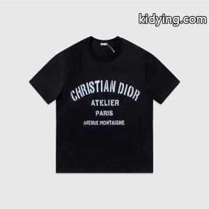大人気のdior コピーシリーズ合わせやすいホワイトとくすみブラック半袖ｔシャツ偽物kidying26Of4XPn