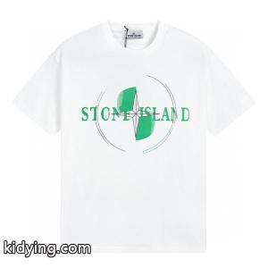 追跡あり☆入手困難!!ストーンアイランド コピー Tシャツ ブラック グラフィックプリント 赤白デザイン メンズ ファッションSTONE ISLANDスーパーコピーブランド激安通販 専門店kidying26iyWbWf