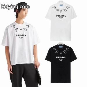 新入荷 prada コピー プラダ コピー 春夏 半袖Tシャツ_メンズファッション_スーパーコピーブランド激安通販 専門店kidying26Tn85nm