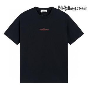 STONE ISLAND スーパーコピー Tシャツ ブラック ロゴスクエアプリント シンプルデザイン メンズ ファッションストーンアイランド_スーパーコピーブランド激安通販 専門店kidying268vaymu