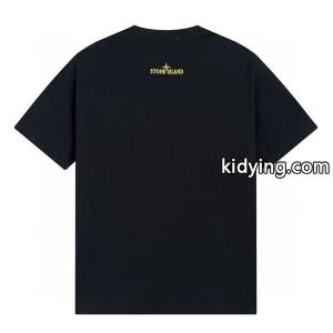超人気 コピー ストーンアイランド ロゴ グラデーション Tシャツ ブラック STONE ISLAND_半袖Tシャツ_ファッション_スーパーコピーブランド激安通販 専門店kidying26LDuKbq