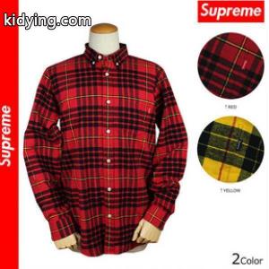 美品　シュプリーム コピーブランド supreme コピーブランド 長袖 ボタン シャツ レッド イエロー チェック ネルシャツ メンズ_長袖Tシャツ_メンズファッション_スーパーコピーブランド激安通販 専門店kidying261nuSTj