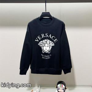 versace コピー スーパーコピー 2026秋冬ハイライト モード系 ブラック メデューサ パーカー ヴェルサーチ コピーkidying26THXbyy