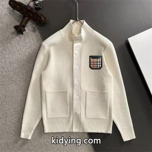 バーバリー コピー コピー burberry コピー プレミアム感満載 2026新登場 ホワイト 秋冬 上質ニットカーディガンkidying26GbOTbq