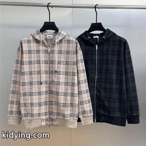 人気爆発！2026秋冬必須 ベージュ＆ブラック チェックジップパーカー バーバリー コピーブランド コピー burberry コピーブランドkidying261rya8v