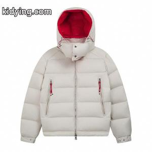 ホワイト×レッド 内側配色 デザイン性高い 高機能 トレンド moncler スーパーコピー モンクレール スーパーコピー コピー ダウンジャケットkidying26byemme