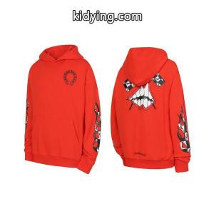 クロムハーツ コピー コピー Chrome hearts コピー プルオーバーパーカー 話題沸騰！レッド × ブラック おすすめ 冬仕様kidying26CKHLXz