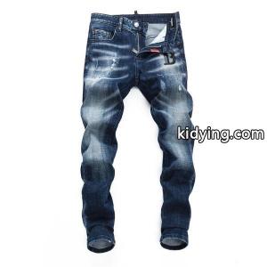 Dsquared2 スーパーコピー 激安 ダメージデニム メンズ ジーンズ ヴィンテージ加工 ストレッチ スリムフィット カジュアルパンツkidying26fGf4fC