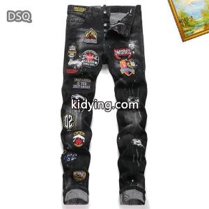 ブラック バッジワッペン ダメージ ディースクエアード コピー デニムパンツ Dsquared2 コピー コピー 秋冬 個性を彩る 定番kidying26vK5fia