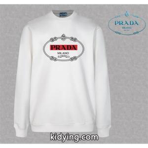 定番人気 ホワイト クラシックロゴデザイン 高級 モード prada スーパーコピー プラダ スーパーコピー スーパーコピー スウェットkidying26e4HbGz