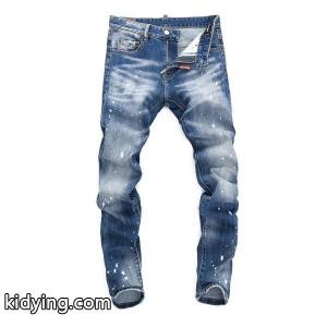 Dsquared2 スーパーコピー風 激安 スリムフィット ヴィンテージデニム メンズ ダメージ加工 スプラッシュペイント ジーンズkidying265vG5jq