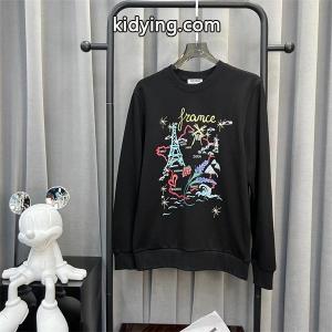 ブラック フランスモチーフカラフルプリント パーカー ケンゾー KENZO コピー 秋冬 トレンド 人気kidying26OjeaOj