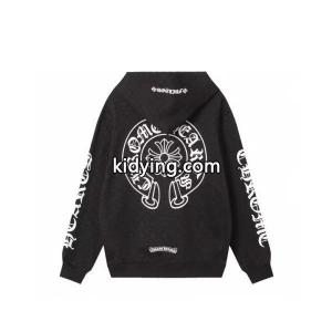 CHROME hearts スーパーコピー スーパーコピー パーカー 上品 ホースシュー ロゴ ストリート ホワイト クロムハーツ スーパーコピーkidying26SDqy8D