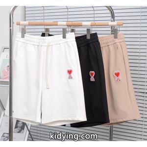 AMI PARISアミ パリスショートパンツコピーハートロゴ付きカジュアル メンズ レディース シンプル おしゃれ 3色展開kidying26PH1P1f