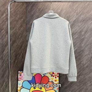 プラダ コピーブランド 偽物 ジップパーカー シンプル モダン グレー 高品質 おしゃれ 素敵 prada コピーブランドkidying26mSLbqC