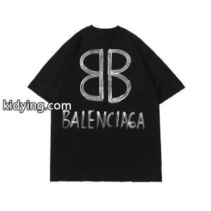 白クジラ バレンシアガ コピー 人気ブランド品質保証ロゴ balenciaga コピー半袖 高版本コピーkidying26mKTPve