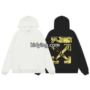 超激得新作Off-white コピーオフホワイト コピーコピー通販フード付きフェイクレイヤードメンズプルオーバーパーカーkidying26ieG15j
