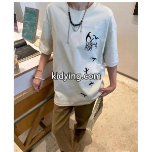 超激得定番ロエベ ブランド コピーｔシャツ コピーloewe ブランド コピー コピー商品アニメプリントした男女兼用メンズスポーツクルーネック半袖kidying26CSTL1b