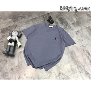 高質量YSLサンローラン スーパーコピー刺繍ロゴ 半袖ｔシャツ シンプルな着こなしでもお洒落なタイプkidying26eeS5bC