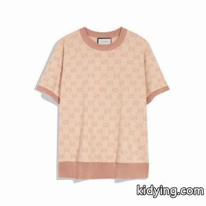 軽量で薄手GUCC1 コピークルーネック半袖Tシャツ激安セーター生地kidying264D4DKv