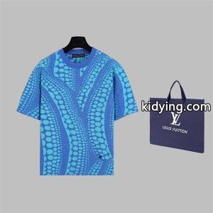 お得限定セール紳士服カジュアルブラックホワイトLOUIS vuitton ブランド コピー草間彌生ヴィトン コピー 人気夏アイテム上質なTシャツkidying26X5TP9v