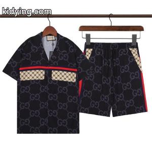 春夏トレンドアイテム Gucc1セットアップ  今流行のストリート上品_半袖Tシャツ_メンズファッション_スーパーコピーブランド激安通販 専門店kidying269fKDCC