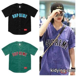 supreme スーパーコピー SS18 Corduroy Baseball Jersey シュプリーム スーパーコピー 通販 t シャツ スポーティー風 男女問わずに馴染みkidying26OjeeKj