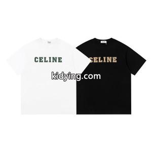 赤字超特価得価ストレスフリーマストアイテムセリーヌ コピー コピー伸縮性涼しいＴシャツブラックホワイトkidying26WP9nyy