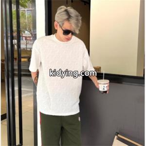 フェンディ コピーブランド コピーfendi コピーブランド最安値お買い得コーデしやすい清潔感プリントＴシャツ紳士服ダークブルーグレーホワイトkidying26iCuSba