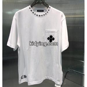 人気セール定番のCHROME hearts ブランド コピー クロムハーツ ブランド コピー バック CHロゴ プリント メンズ半袖Tシャツ カットソー 白 黒_CHROME hearts ブランド コピー クロムハーツ ブランド コピー_ブランド コピー 激安(日本最大級)kidying26SfymiC