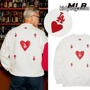 MLBコピースウェット ハート バックプリント オーバーサイズの男女兼用 2026韓国の大人気トレーナー 3色展開kidying261TDqCm